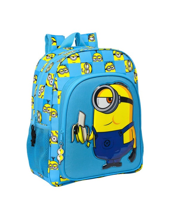 MOCHILA JUNIOR ADAPTABLE CARRO MINIONS "MINIONSTATIC"