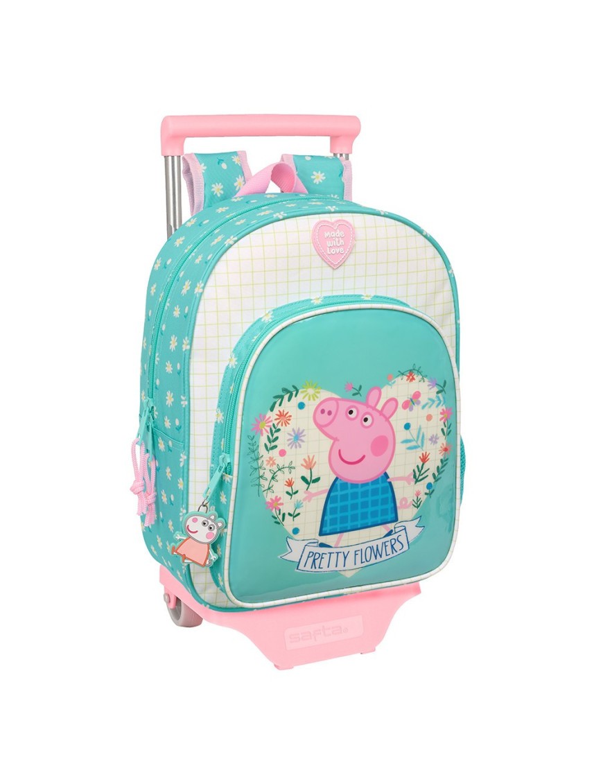 MOCHILA 185+CARRO 705 PEPPA PIG "PRETTY FLOWERS"