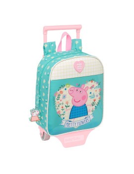 MOCHILA 232+CARRO 805 PEPPA PIG "PRETTY FLOWERS"