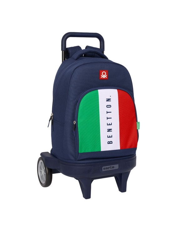 MOCHILA GRANDE C/RUEDAS COMPACT EVOL. EXT. BENETTON "FLAG"