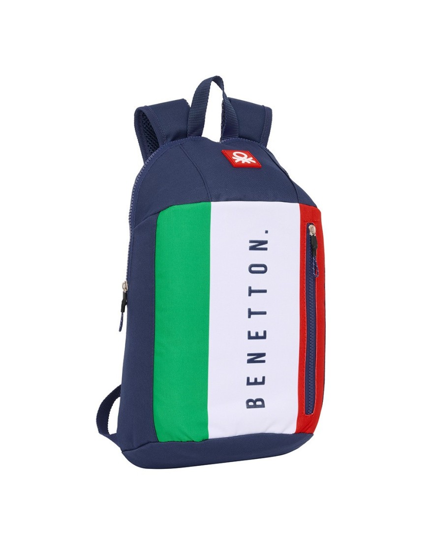 MINI MOCHILA CREMALLERA VERTICAL BENETTON "FLAG"