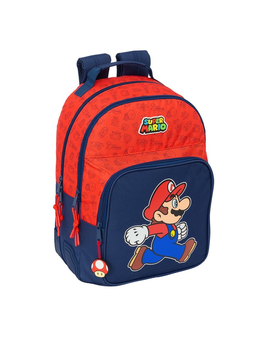 MOCHILA DOBLE ADAPTABLE CARRO SUPER MARIO "TRICK"