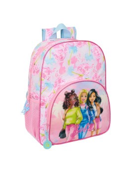 MOCHILA ADAPTABLE CARRO BARBIE "PAINTERLY"