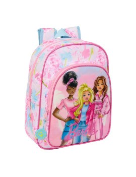 MOCHILA INFANTIL ADAPTABLE CARRO BARBIE "PAINTERLY"