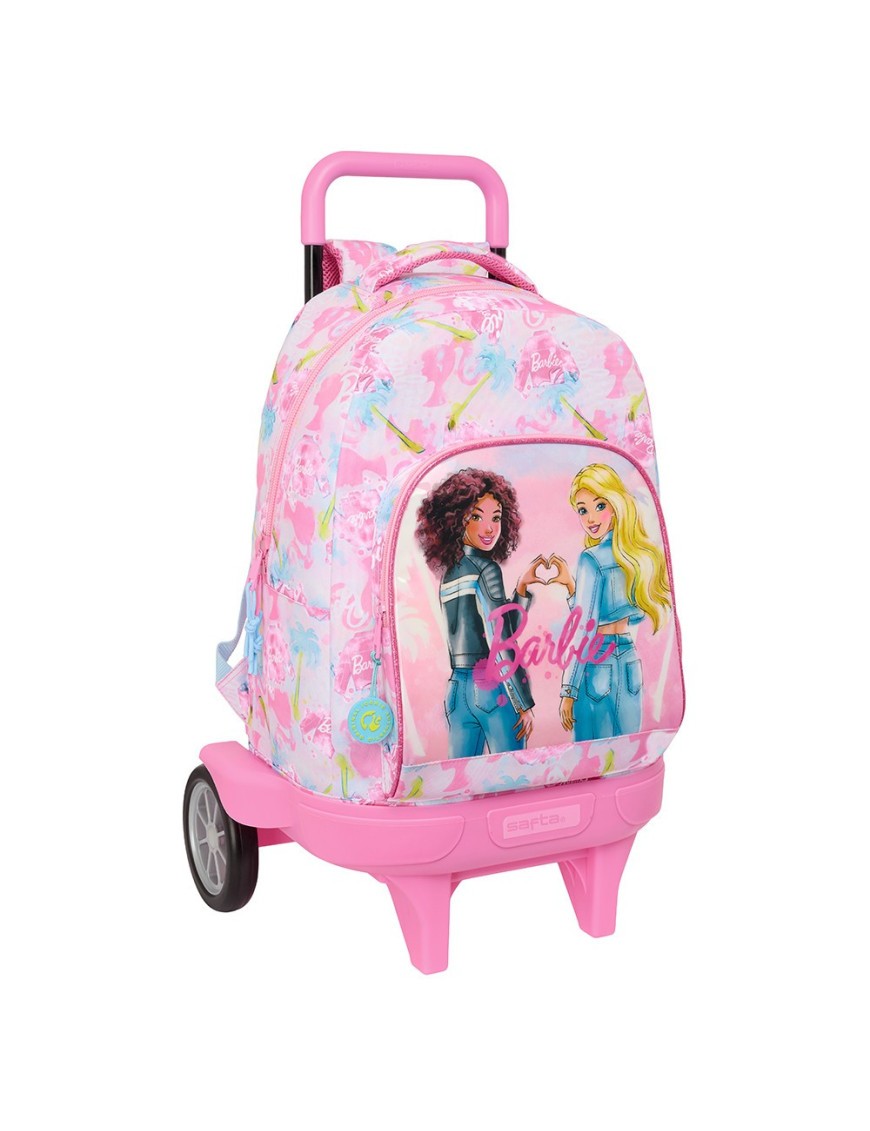 MOCHILA GRANDE C/RUEDAS COMPACT EVOL. EXT. BARBIE "PAINTERLY"