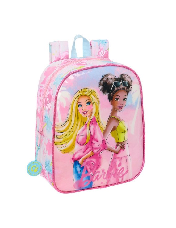 MOCHILA GUARDERIA ADAPTABLE CARRO BARBIE "PAINTERLY"