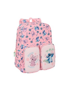 MOCHILA INFANTIL BOLSILLOS ADAPTABLE CARRO STITCH "BEACH"