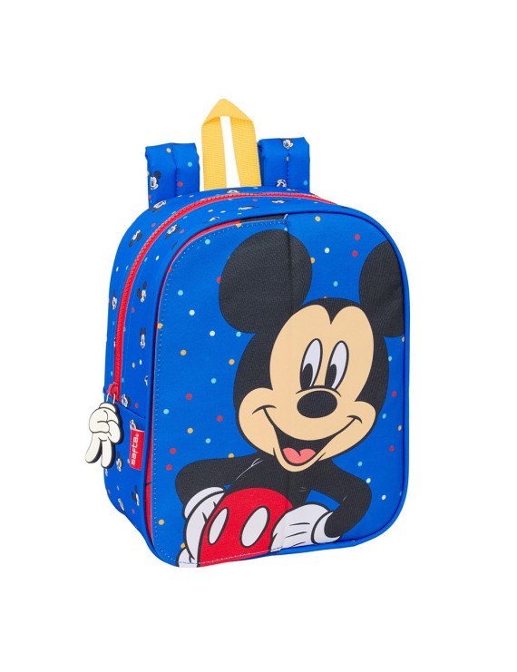 MOCHILA GUARDERIA ADAPTABLE CARRO INTERCAMBI MICKEY MOUSE "GOOD DAY"