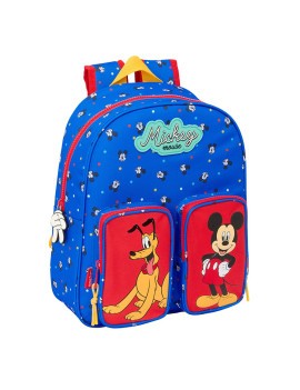 MOCHILA INFANTIL BOLSILLOS ADAPTABLE CARRO MICKEY MOUSE "GOOD DAY"