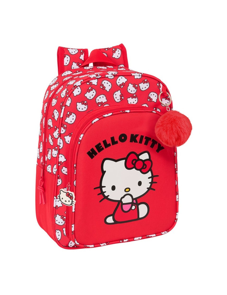 MOCHILA INFANTIL ADAPTABLE CARRO HELLO KITTY "ICONIC"