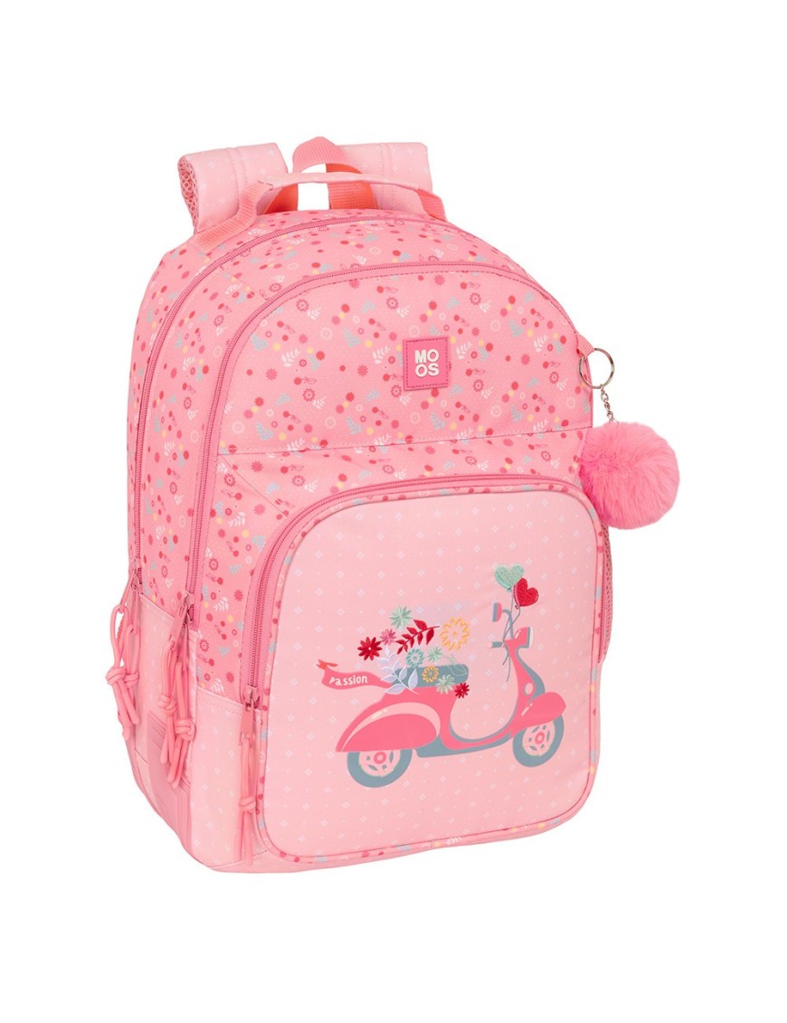 MOCHILA DOBLE ADAPTABLE CARRO RECICLADO MOOS "PASSION"