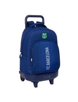 MOCHILA GRANDE C/RUEDAS COMPACT EXTRAIBLE F.C. BARCELONA NAVY BLUE