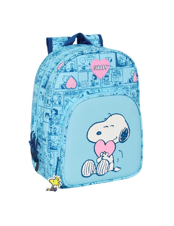 MOCHILA INFANTIL ADAPTABLE CARRO SNOOPY "LOVE"