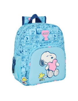 MOCHILA JUNIOR ADAPTABLE CARRO SNOOPY "LOVE"