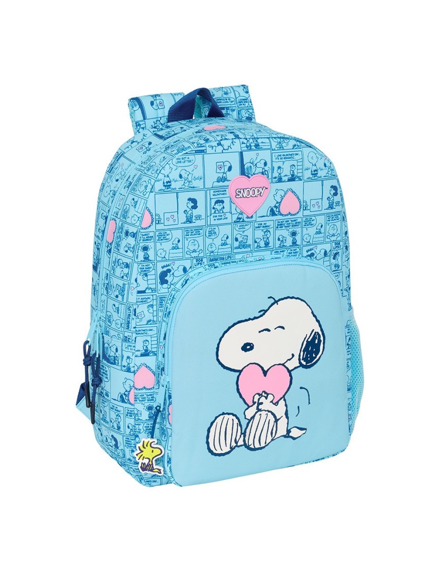 MOCHILA ADAPTABLE CARRO SNOOPY "LOVE"