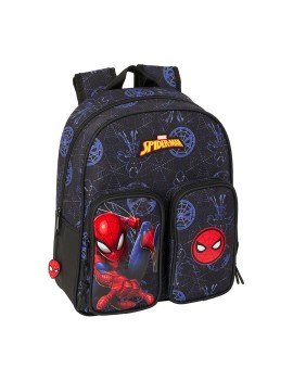 MOCHILA INFANTIL BOLSILLOS ADAPTABLE CARRO SPIDER-MAN "ATTACK"