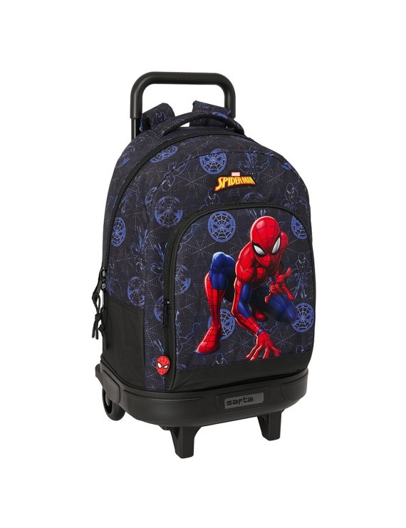 MOCHILA GRANDE C/RUEDAS COMPACT EXTRAIBLE SPIDER-MAN "ATTACK"