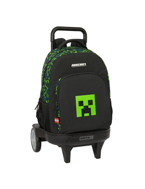 MOCHILA GRANDE C/RUEDAS COMPACT EVOL. EXT. MINECRAFT "TNT"