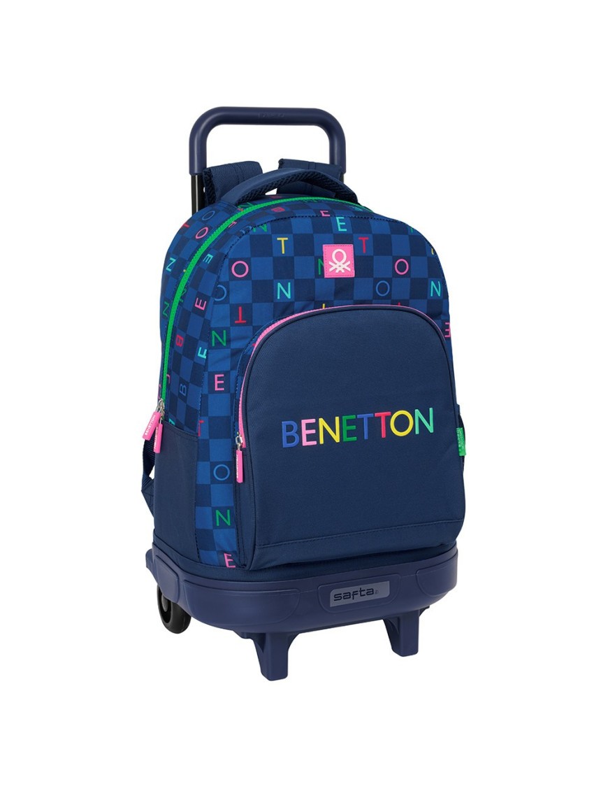 MOCHILA GRANDE C/RUEDAS COMPACT EXTRAIBLE BENETTON "DAMERO"