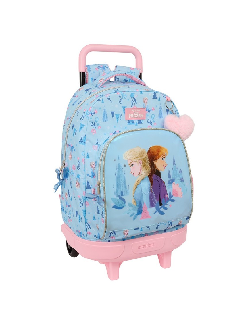 MOCHILA GRANDE C/RUEDAS COMPACT EXTRAIBLE FROZEN "ICE MAGIC"