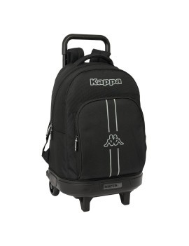 MOCHILA GRANDE C/RUEDAS COMPACT EXTRAIBLE KAPPA "DARK"