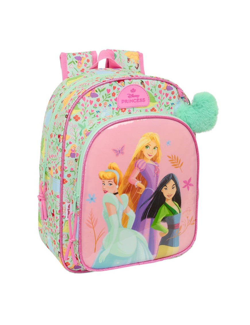 MOCHILA INFANTIL BOLSILLOS ADAPTABLE CARRO PRINCESAS DISNEY "BLOOM"