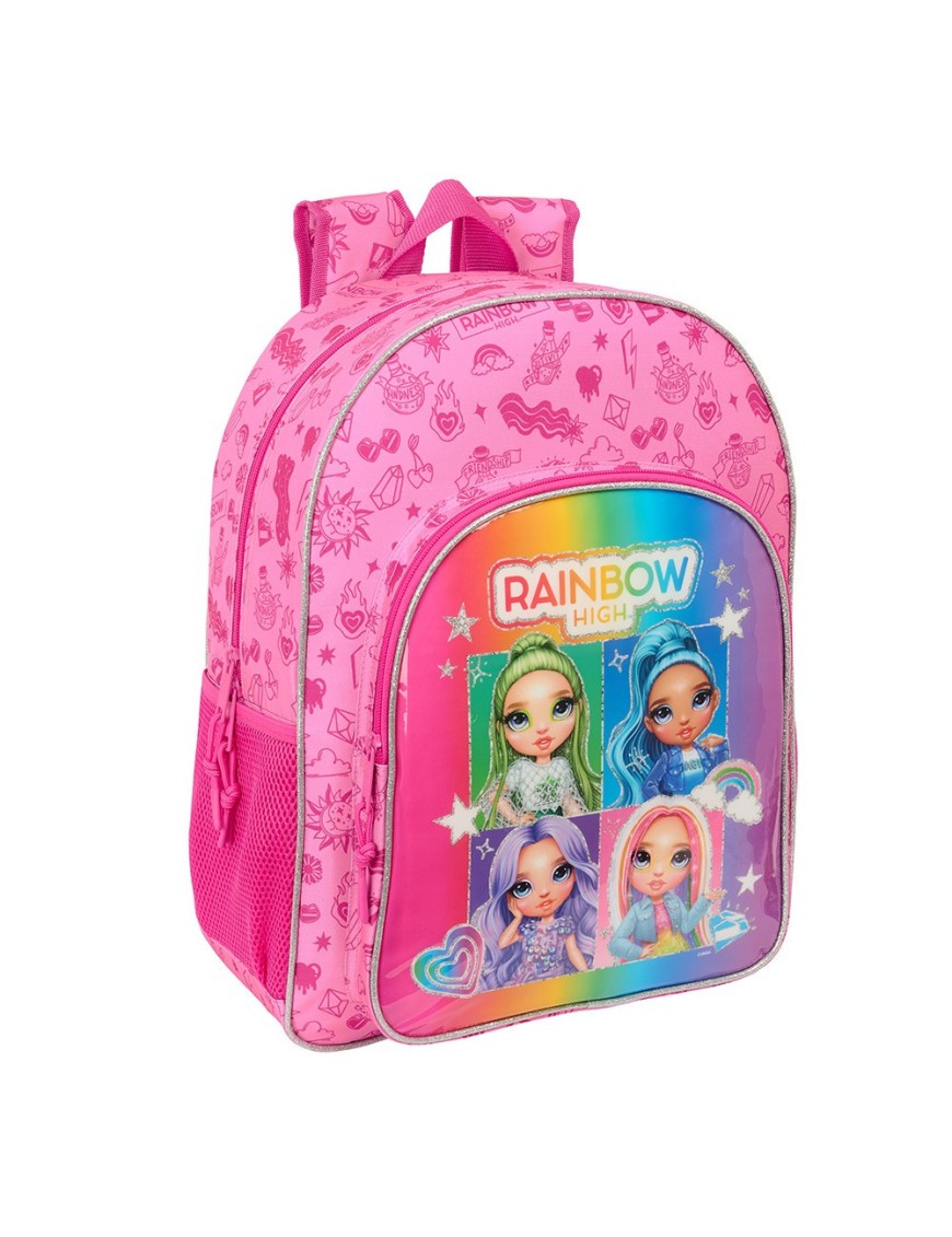 MOCHILA ADAPTABLE CARRO RAINBOW HIGH "SHINE"