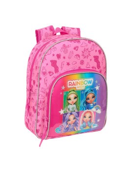 MOCHILA INFANTIL ADAPTABLE CARRO RAINBOW HIGH "SHINE"