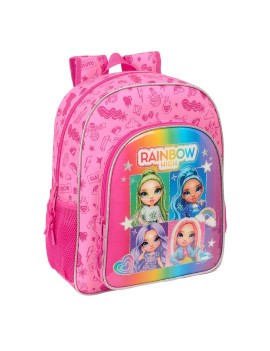 MOCHILA JUNIOR ADAPTABLE CARRO RAINBOW HIGH "SHINE"