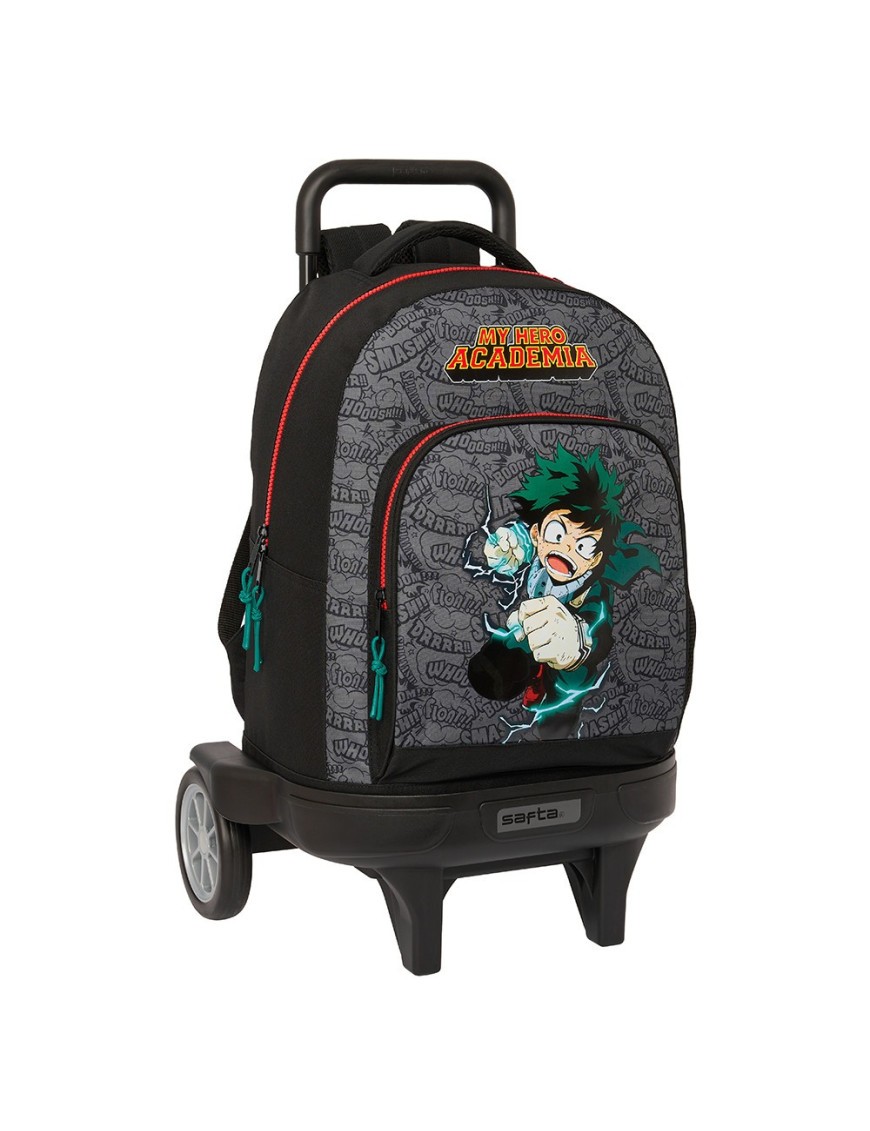 MOCHILA GRANDE C/RUEDAS COMPACT EVOL. EXT. MY HERO ACADEMIA