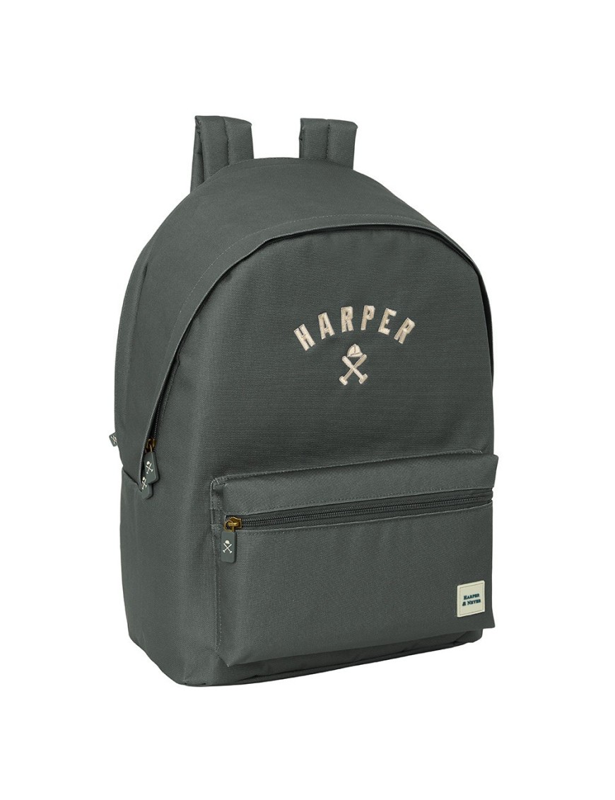 MOCHILA DOBLE PARA PORTATIL 15,6"+USB HARPER & NEYER "GREY"