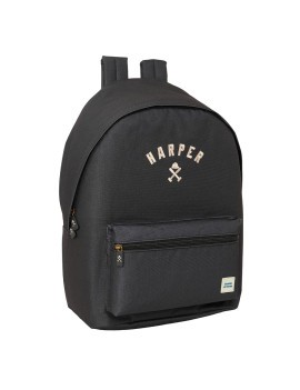 MOCHILA DOBLE PARA PORTATIL 15,6"+USB HARPER & NEYER "BLACK"