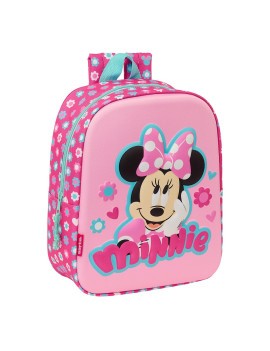 MOCHILA GUARDERIA 3D BOLSILLO RED MINNIE MOUSE