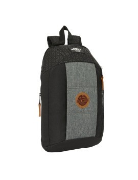 MINI MOCHILA CREMALLERA VERTICAL RECICL. BLACKFIT8 "OLD SCHOOL"