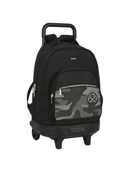 MOCHILA GRANDE C/RUEDAS COMPACT EXTRAIBLE SAFTA "STONE"