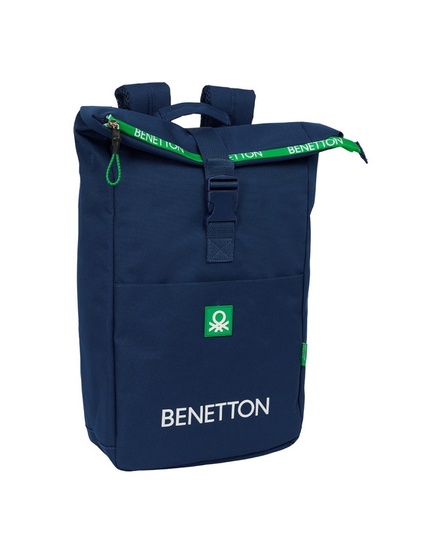 MOCHILA SOLAPA PARA PORTATIL 15,6'' BENETTON "GREEN"