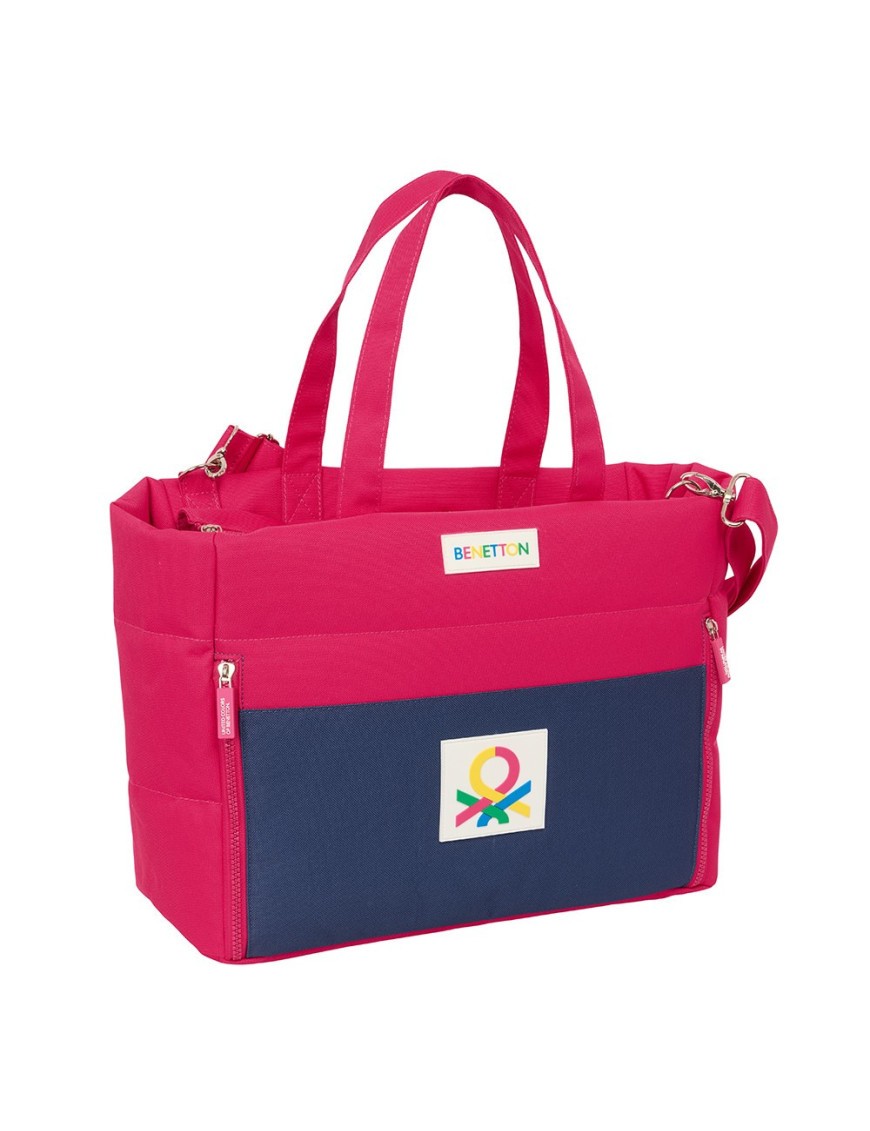 BOLSO CON BOLSILLO PARA PORTATIL 14,1'' BENETTON "CHERRY"