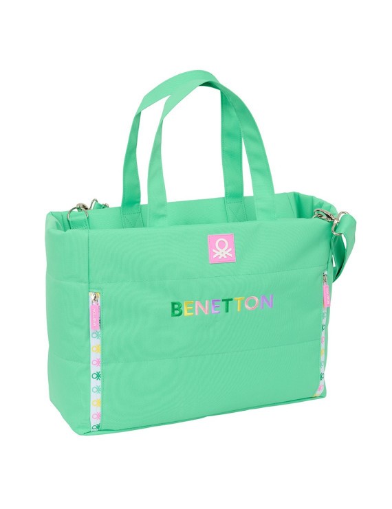 BOLSO CON BOLSILLO PARA PORTATIL 14,1'' BENETTON "MINT"