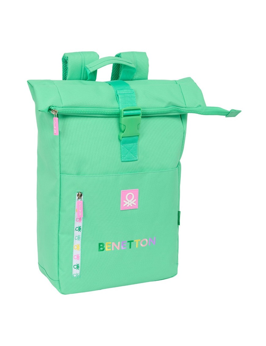 MOCHILA SOLAPA PARA PORTATIL 15,6'' BENETTON "MINT"