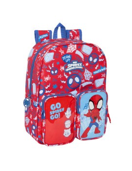 MOCHILA INFANTIL BOLSILLOS ADAPTABLE CARRO SPIDEY "RESCUE"