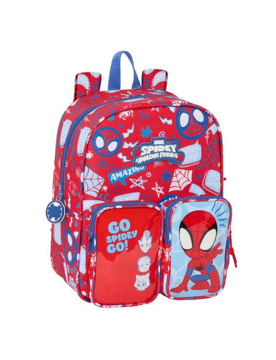 MOCHILA GUARDERIA BOLSILLOS ADAPTABLE CARRO SPIDEY "RESCUE"