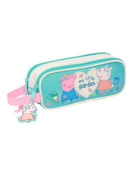 PORTATODO DOBLE PEPPA PIG "PRETTY FLOWERS"