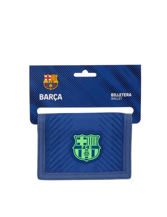 BILLETERA CON CABECERA F.C. BARCELONA NAVY BLUE