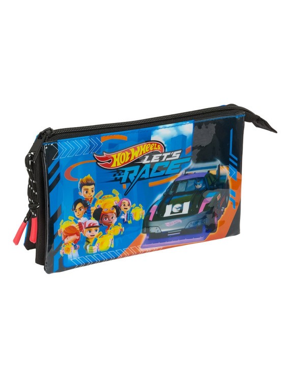 PORTATODO TRIPLE HOT WHEELS "LET'S RACE"