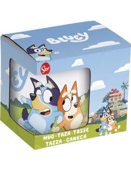 TAZA CERÁMICA 325ml EN CAJA REGALO BLUEY WALK