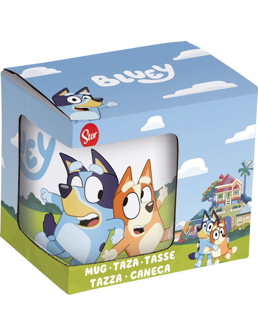 TAZA CERÁMICA 325ml EN CAJA REGALO BLUEY WALK