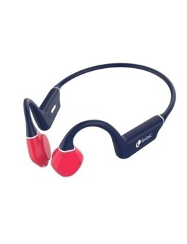 Auriculares leotec kuri azul/rojo