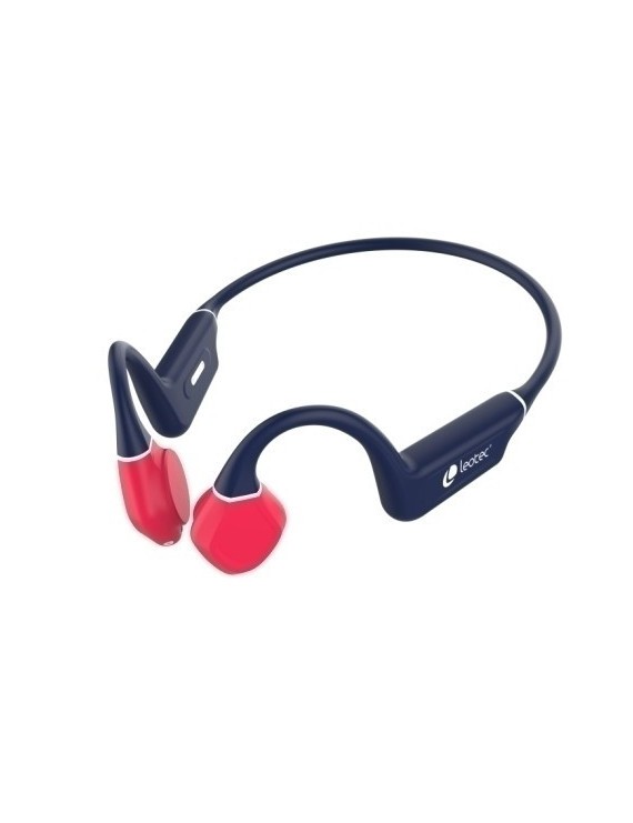 Auriculares leotec kuri azul/rojo