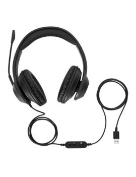 Auriculares stereo targus alamb. negro