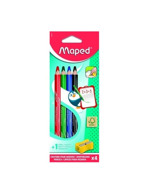 Lapiz marcador maped pizarra set 5 pzs